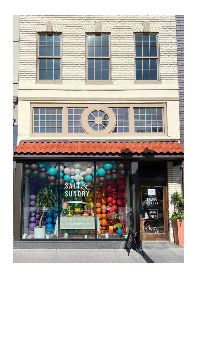 Our team decked out the shops for this month’s Pride celebrations, using the progress #pride flag as inspiration. 🌈 Swing by to check them out + see you on 14th Street June 11 for the parade!