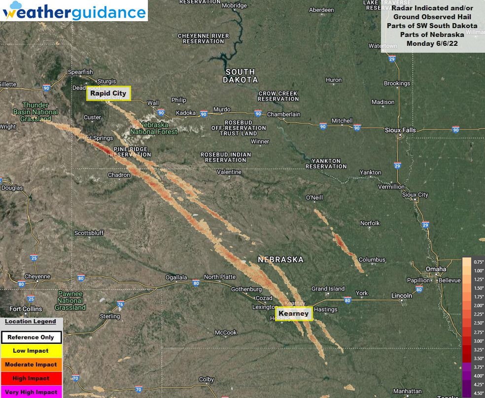 StormIntelligence on Twitter "Severe storms produced a swath of hail
