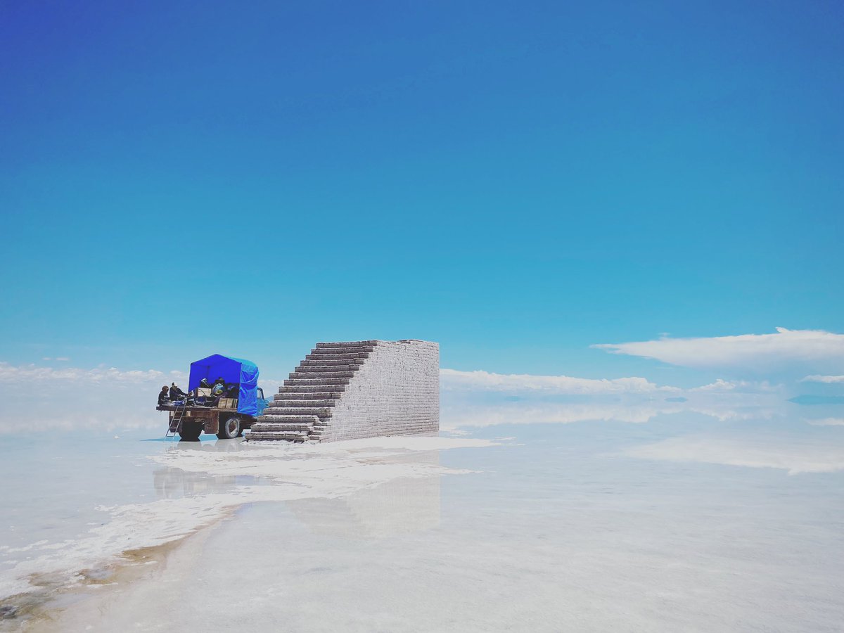 Stairs to nowhere…
You’ll have to watch the next series for an explanation!
#SalardeUyuni #UyuniSaltFlats
#Bolivia
#saltlake