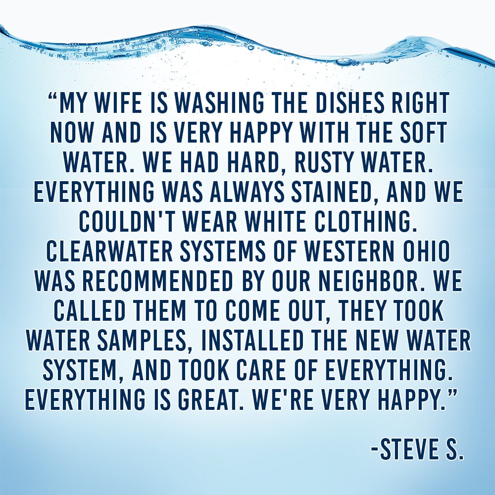 ClearwaterSystm's tweet photo. Thank you Steve S. for this incredible 5-star review! ⭐⭐⭐⭐⭐

#clearwatersystems #betterwater #customerservice #testimonialtuesday https://t.co/rm2zQXEF7j