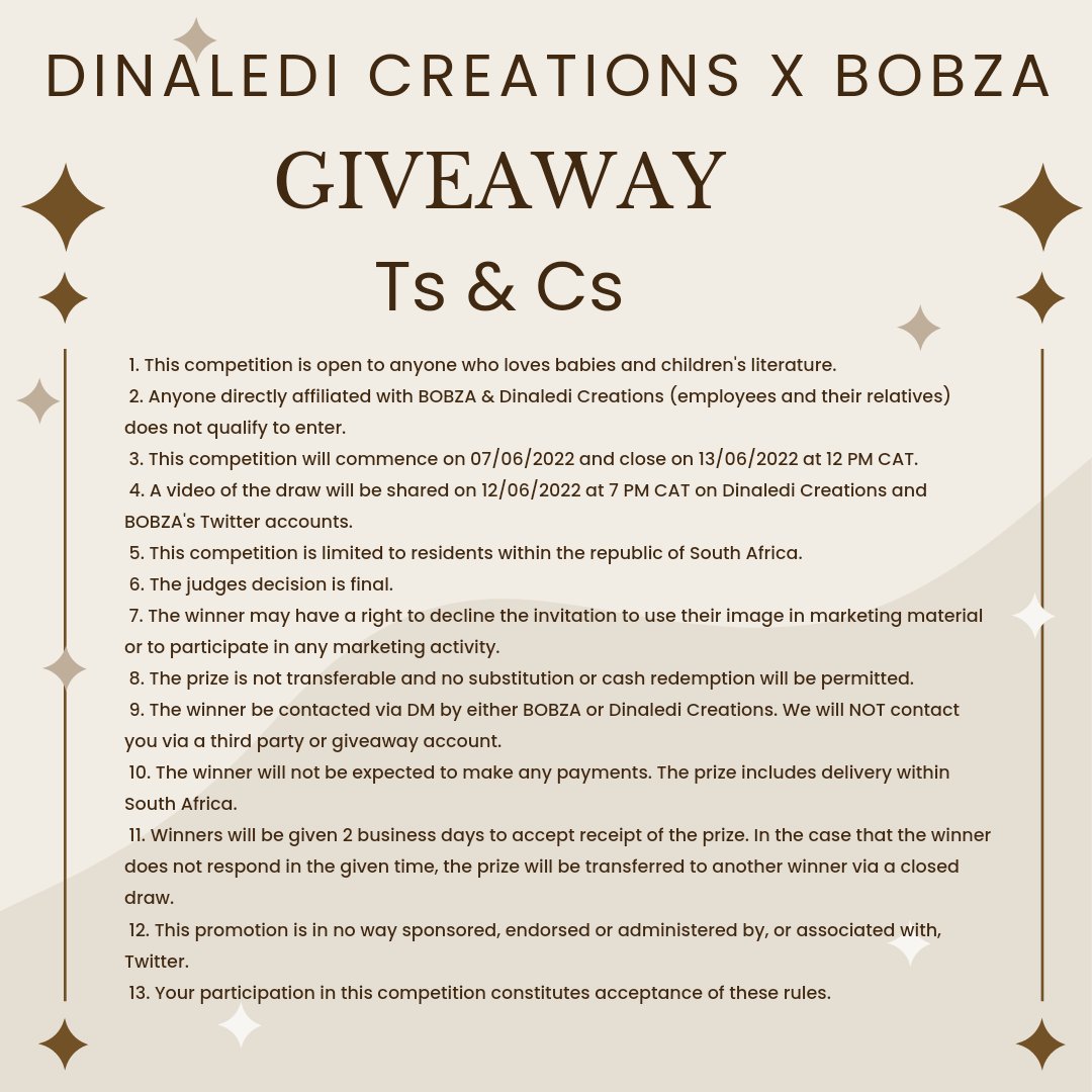 Dinaledi_Create's tweet image. We have partnered with @BOBZA_rekaofela for the second leg of our 2-part giveaway. 

One follow stands a chance to win our custom puzzle set for the little star in their world. 

See entry info below ⭐

Good luck &amp;amp; let's create magic for our little stars ✨