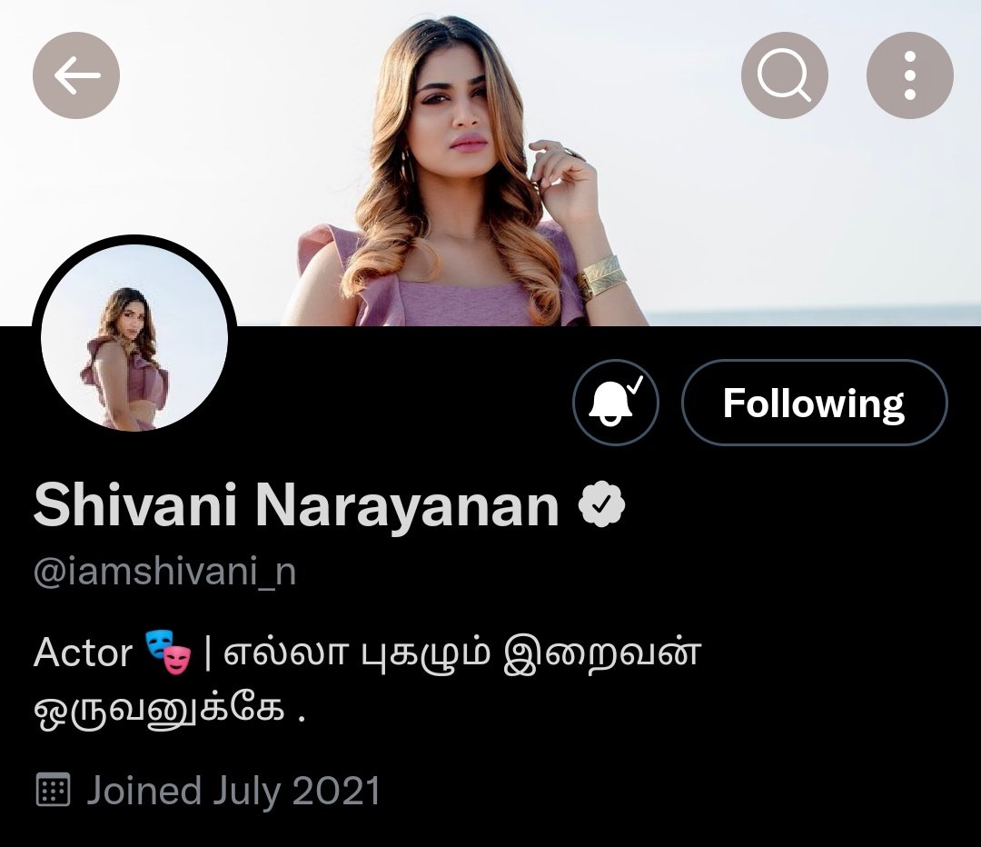 Finally 💞
<a href="/iamshivani_n/">Shivani Narayanan</a> verified 🥰
Happy for you babe
