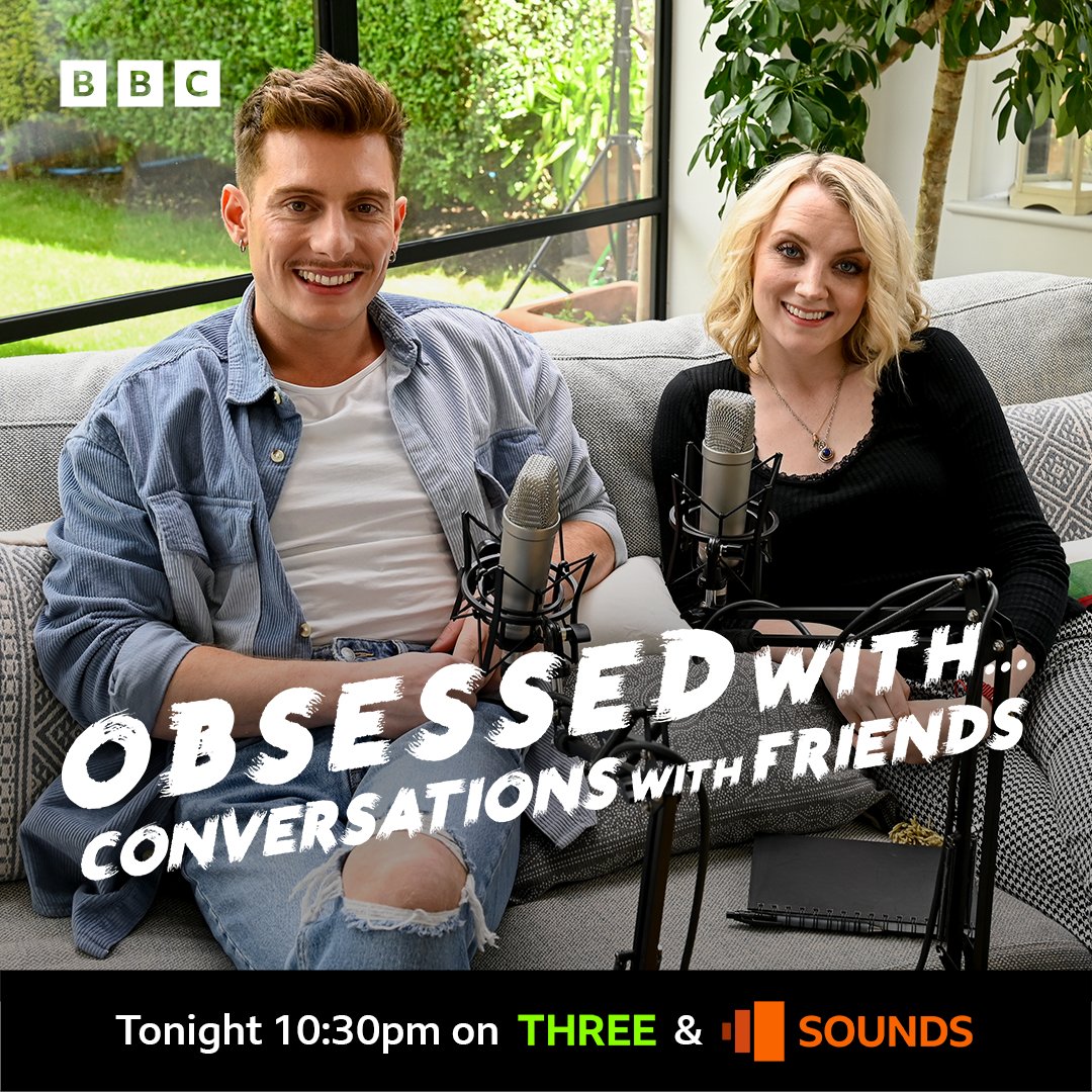 Conversations with Friends (@cwfbbc) on Twitter photo Dive into the finale of #ConversationswithFriends with
<a href="/EvannaLynch/">evanna lynch</a> and <a href="/RiyadhK/">Riyadh Khalaf</a> at 10:30pm on #BBCThreeTV. 📺
Listen to the whole podcast series on <a href="/BBCSounds/">BBC Sounds</a> or watch on <a href="/BBCiPlayer/">BBC iPlayer</a> ▶️ Dive into the finale of #ConversationswithFriends with
<a href="/EvannaLynch/">evanna lynch</a> and <a href="/RiyadhK/">Riyadh Khalaf</a> at 10:30pm on #BBCThreeTV. 📺
Listen to the whole podcast series on <a href="/BBCSounds/">BBC Sounds</a> or watch on <a href="/BBCiPlayer/">BBC iPlayer</a> ▶️