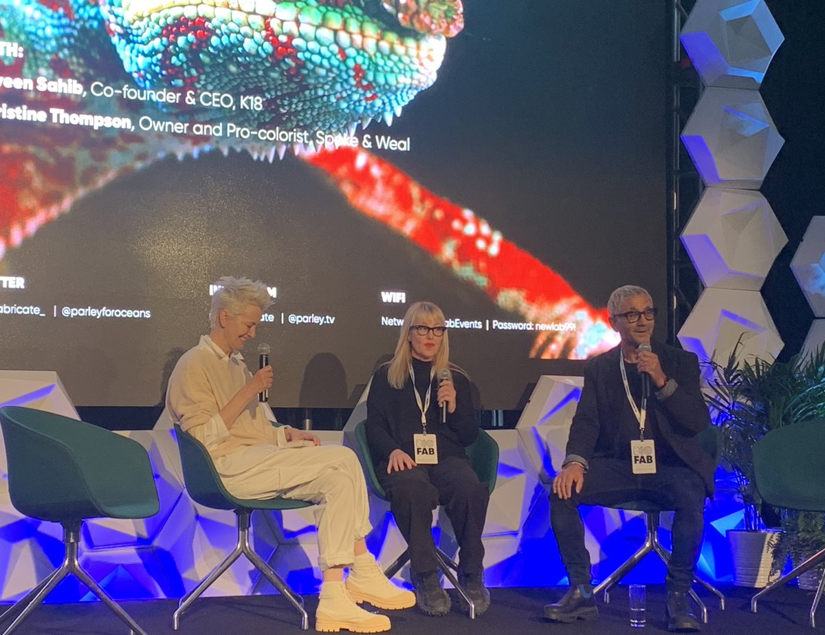 karlschmieder's tweet photo. Amazing conversation between @Biofabricate_ Suzanne Lee @k18hairs CEO Suveen Sahib and @spokeandweal’s Christine Thompson talking about why the K18 hair mask is revolutionary and deserves the attention it gets. #biotech #consumerbiotech https://t.co/1x8r1jXIDH