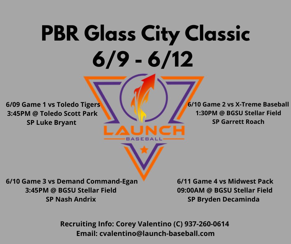LAUNCH 2026 (@launch2026) on Twitter photo Glass City Classic Schedule. @LaunchBsbl @PBROhioScout <a href="/arrow_baseball/">Ashland High School Baseball</a> <a href="/Alder_Baseball/">ALDER BASEBALL</a> <a href="/JohnstownBaseb1/">Johnstown Baseball</a> <a href="/Hayes_bsbl/">Delaware Hayes Baseball</a>
#Launch #TRW Glass City Classic Schedule. @LaunchBsbl @PBROhioScout <a href="/arrow_baseball/">Ashland High School Baseball</a> <a href="/Alder_Baseball/">ALDER BASEBALL</a> <a href="/JohnstownBaseb1/">Johnstown Baseball</a> <a href="/Hayes_bsbl/">Delaware Hayes Baseball</a>
#Launch #TRW