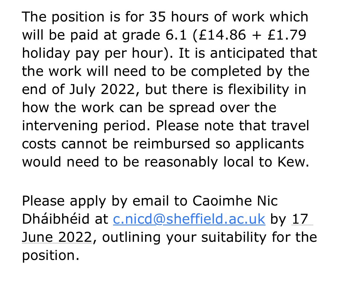 CaoimheNicD's tweet photo. I’m looking for a temporary research assistant for research in the National Archives at Kew - a fairly tight turnaround but can be flexible as well - please RT https://t.co/t6CR24aXgG