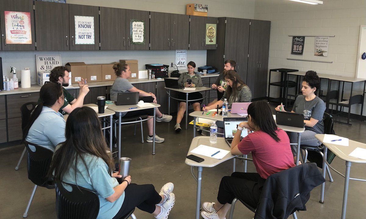 Day 1 of Summer ESL Camp planning. This is one of my favorite experiences of the year! The creativity in this room is both exciting and inspiring. I can’t wait for the students to get here! #ThePelhamWay