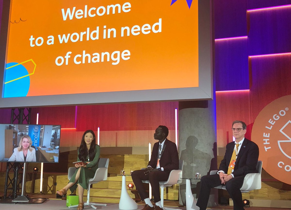 Today, I was delighted to join <a href="/unicefchief/">Catherine Russell</a> and <a href="/nhialgdeng/">Nhial Deng</a> for the opening day of the <a href="/LEGOfoundation/">The LEGO Foundation</a> Idea Conference, discussing why and how we must support countries in building equitable, inclusive and resilient education systems.

#TransformingEducation #LearningThroughPlay