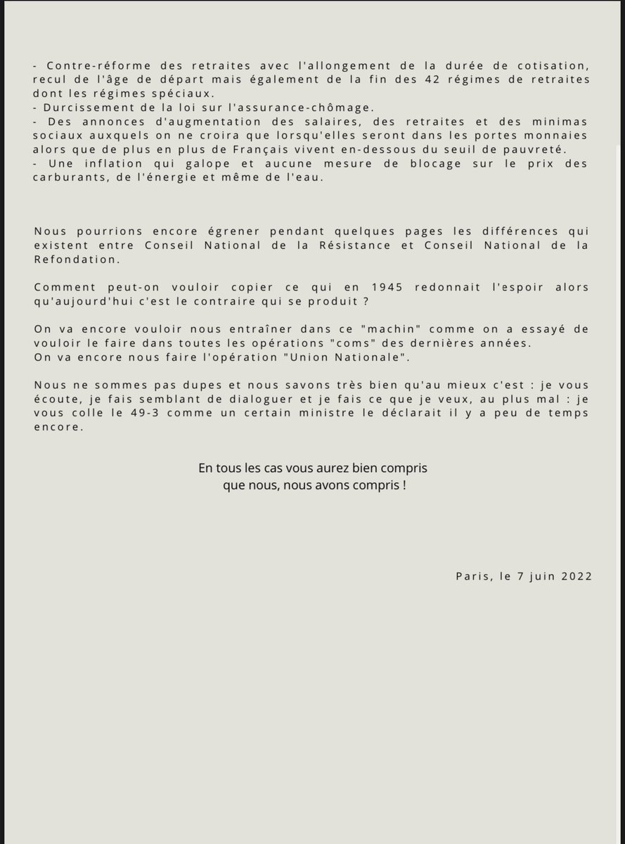 URIFF0's tweet photo. Communiqué @URIFF0 « Provocation » suite à l’intervention du Président de la République sur la création du Comité National de la Refondation https://t.co/8j0iL0qWgA