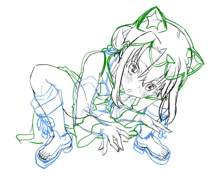 bosisoko's tweet photo. 砂山を作るイリヤちゃんを描いています（ツイッター版）。ふぁんぼではスパイダー騎乗位してると思われるよ https://t.co/mx3OmlbqLk