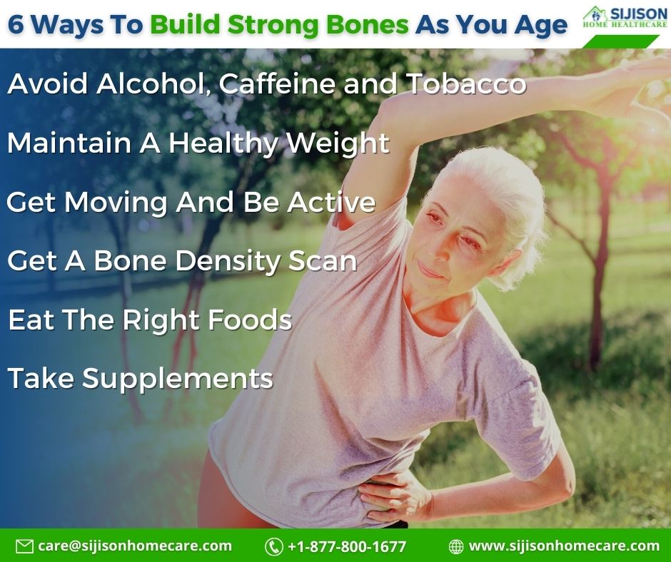 Bone health is also part of Sijison’s care plan to ensure your overall health and well-being. 
Book FREE Assessment Today!
💻 sijisonhomecare.com/contacts#conta… 
☎️ +1-877-800-1677
📧 care@sijisonhomecare.com
#bonehealth #bonehealthy  #homecare #homehealthcare #careservices #supportservices