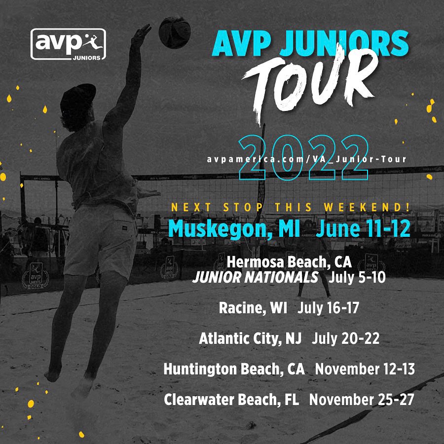 If you missed our first stop of the 2022 #AVPJuniorsTour in NOLA, don’t worry! We are headed to Michigan this weekend for our second stop — and there’s still time to register!!

REGISTER HERE:
avpamerica.com/VA-Beach-Volle…