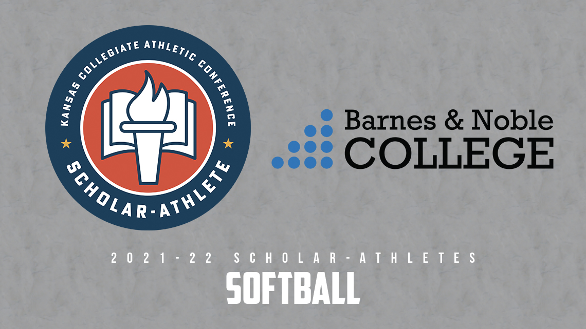 kcacsports's tweet photo. The KCAC is proud to announce the KCAC Scholar-Athletes for the 2021-22 Softball season! KCAC Scholar-Athlete and Scholar Team honors are presented by @BNcollege. https://t.co/8TEiU36DAW #KCACsb https://t.co/xAH266qv8h