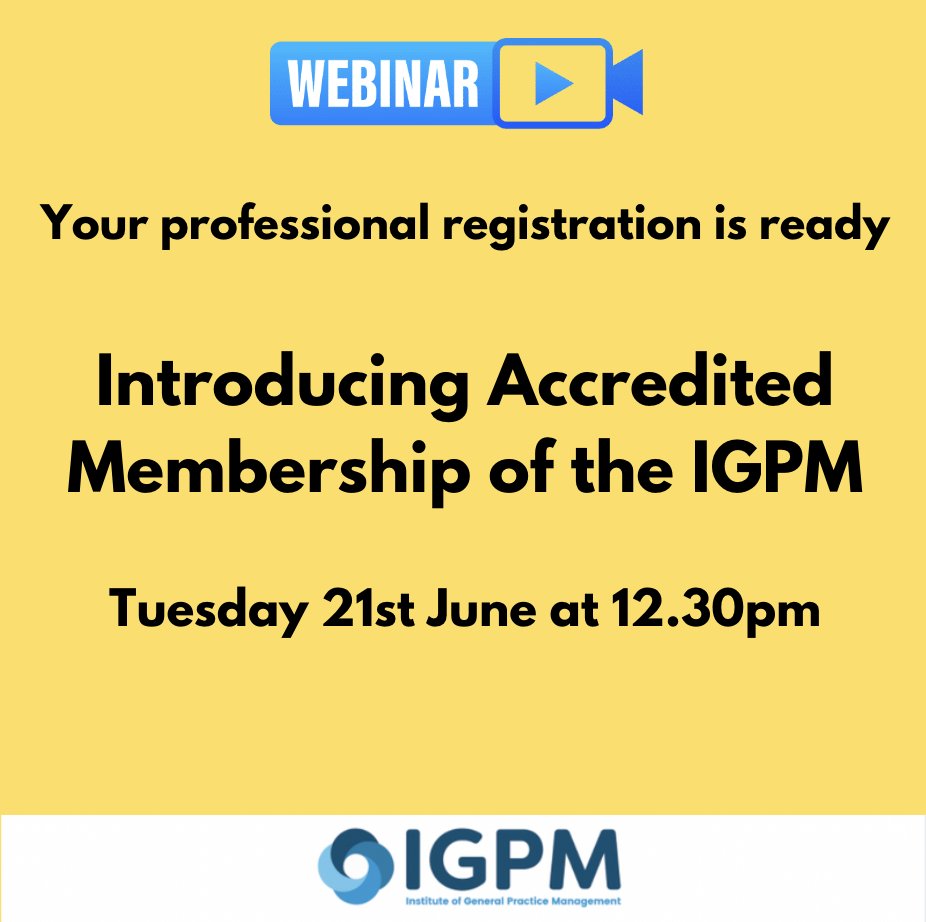 TheIGPM's tweet image. Sign up here for your place on this exciting webinar, we can't wait to share more details with you all! bit.ly/3Msx7I6 #pmpower #igpm