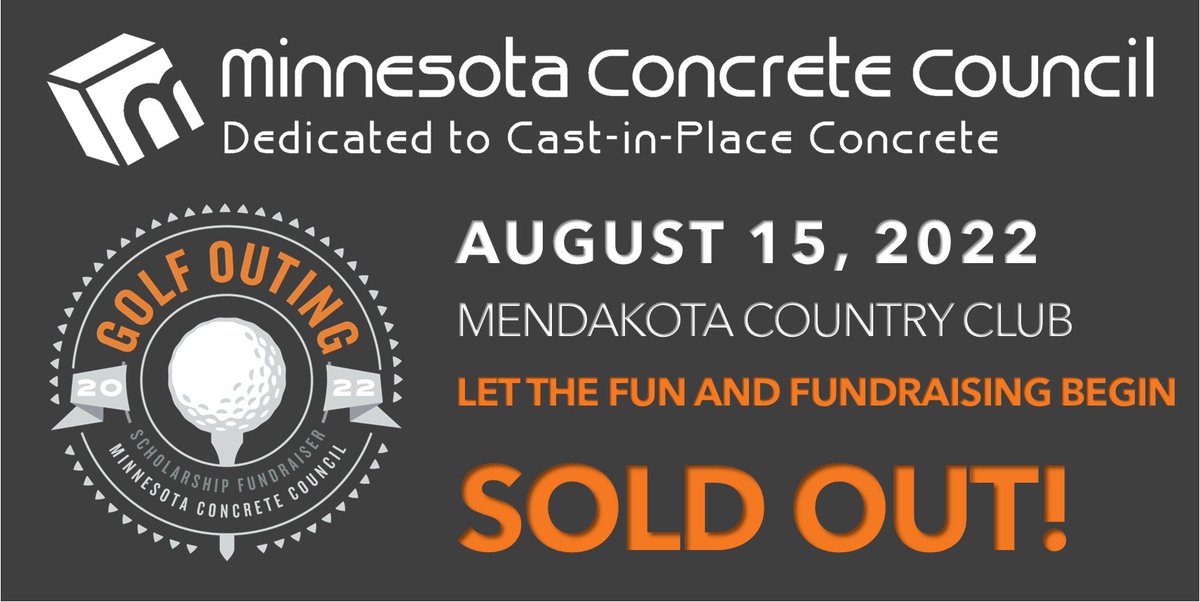 MNConcCouncil's tweet photo. Registration for MCC's Golf Outing Scholarship Fundraiser sold out in a record 5 minutes and 52 seconds! We anticipated this, so we're pleased to announce that we've added a HAPPY HOUR &amp; DINNER ONLY option.  Find more information here: https://t.co/L9HDZR2hbA  #scholarships https://t.co/Yj0FRImqCe