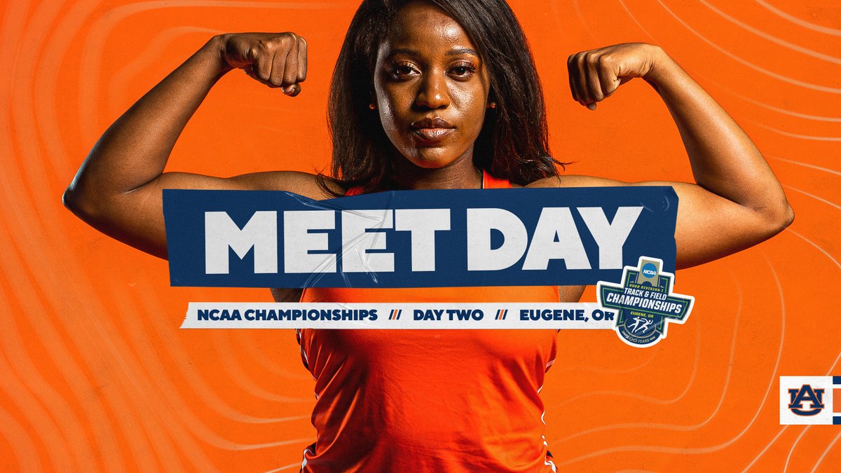 𝗦𝗢𝗔𝗞 𝗜𝗧 𝗔𝗟𝗟 𝗜𝗡

🏆 NCAA Championships: Day 2
☁️ Cloudy; 68° F
🌬 NW 6 MPH
📊 auburntige.rs/3HcZ71v
💻 auburntige.rs/3xqYAFL

#WarEagle | <a href="/ShaniyaHolley/">shaniya🤎</a>