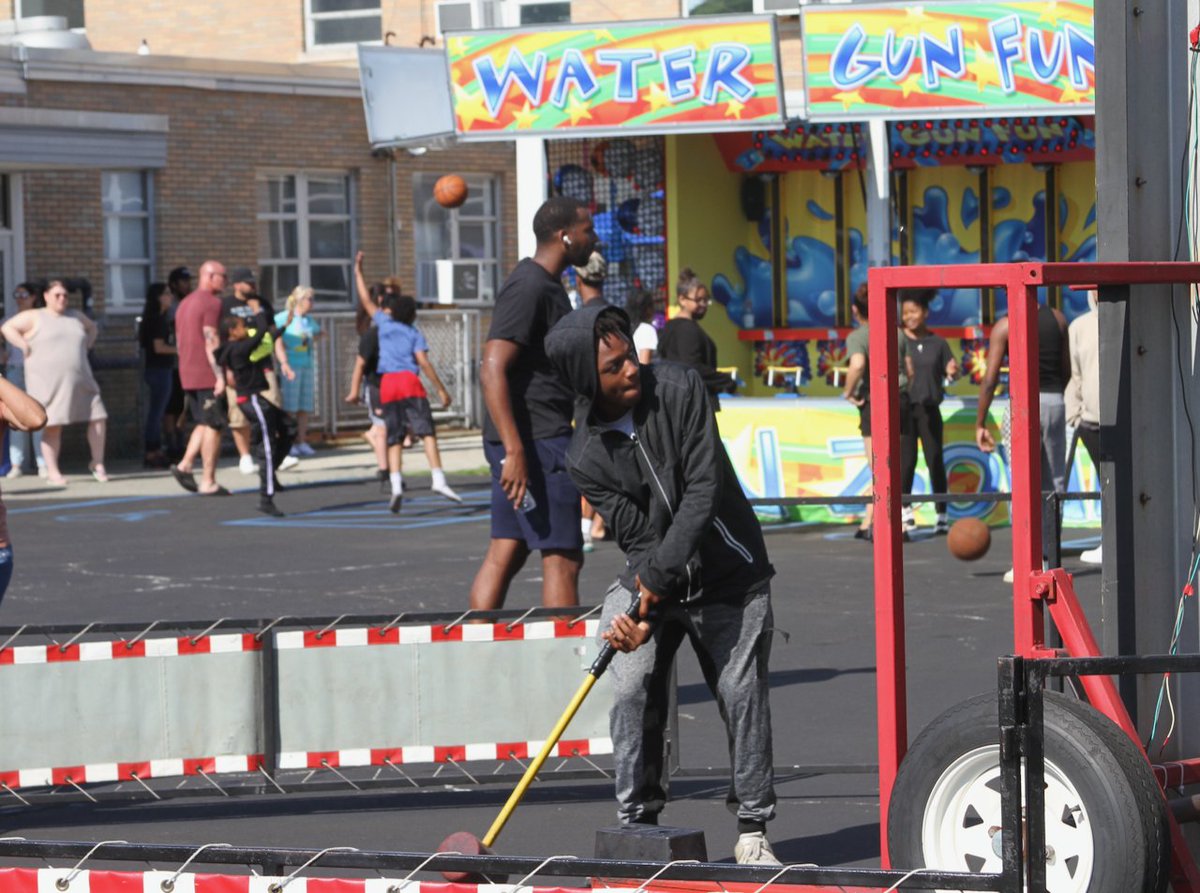 BenwaySchool's tweet photo. All work and no play makes school very dull, and we just can't have that! Now that the warm weather is here we are having fun in the sun. Last week was our annual Carnival Day and next week we are going to #YMCAofWayne for a dip in the swimming pool. https://t.co/EDZaX6CbwU