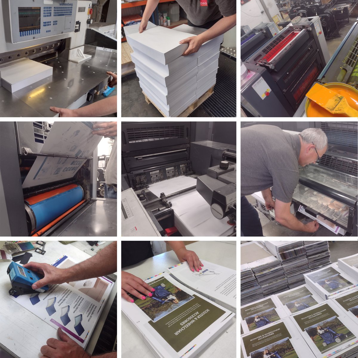 Not everyone knows what goes on inside DSD Colour Printers so we thought we'd share a few pictures of what we've been up to today! These printed pages are now ready to be bound together into 168 page brochures! Did you know we print brochures?dsdprinters.co.uk