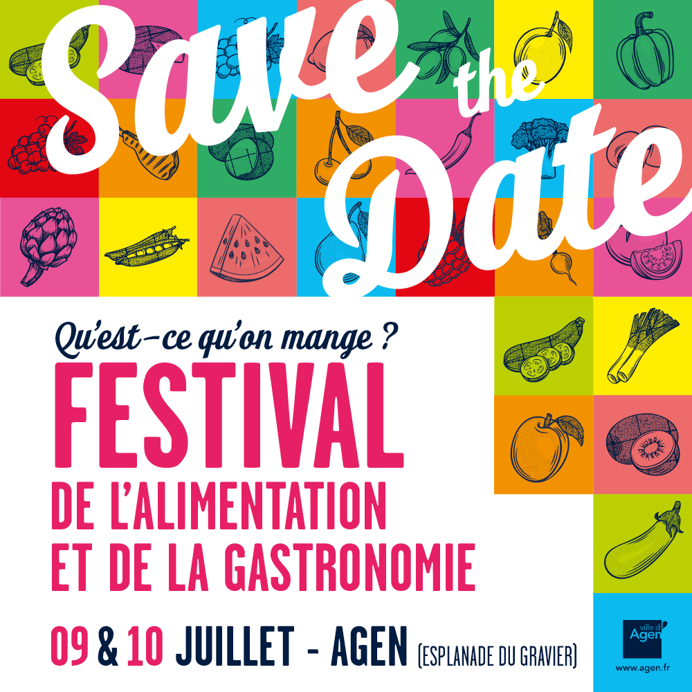 villeagen's tweet photo. #SAVETHEDATE ! Le Festival de l’alimentation et de la gastronomie revient ! Réservez vos 9 & 10 juillet et retrouvez chefs étoilés, restaurateurs et producteurs locaux au Gravier à #Agen, pour 2 jours d’animations, conférences, rencontres et dégustations!
#weekendgourmand👌 https://t.co/ZQ3K9StJb4