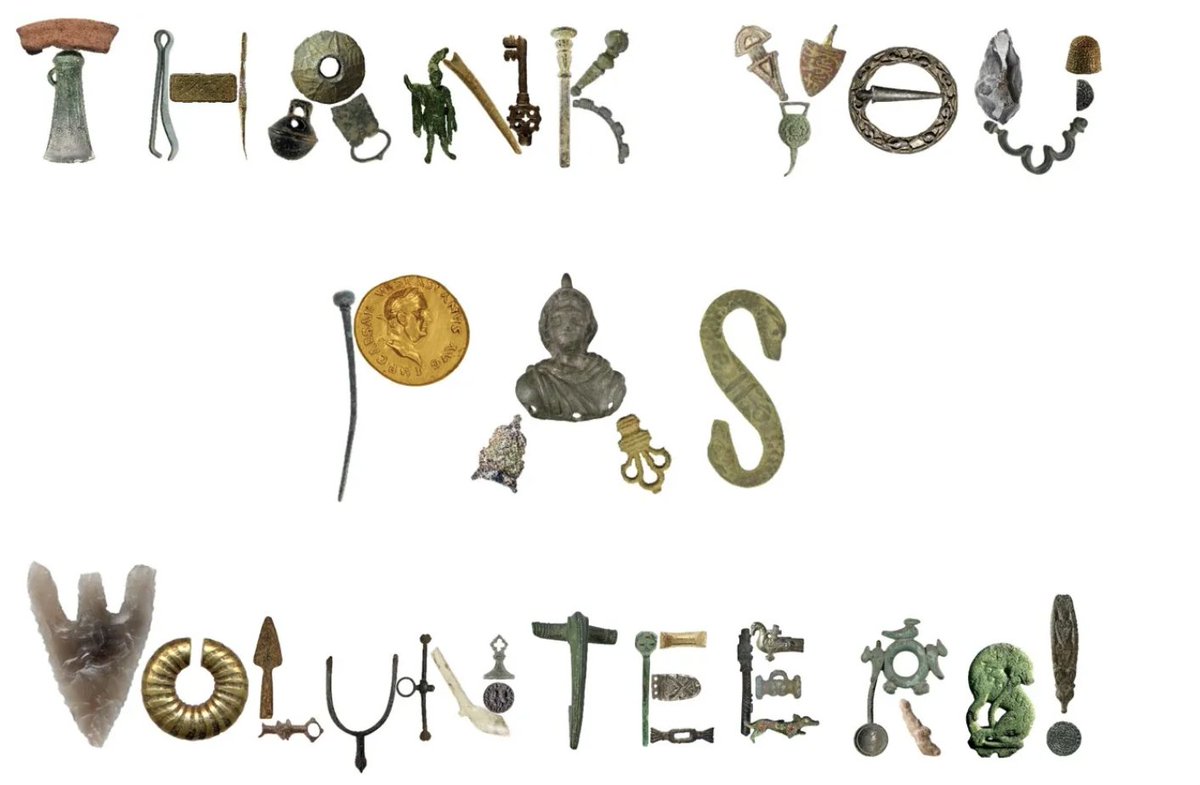 Thank you to all our incredible volunteers this #VolunteersWeek2022. Your time and dedication are central to the PAS. Every find documented helps us advance archaeological and historical knowledge in England and Wales.
