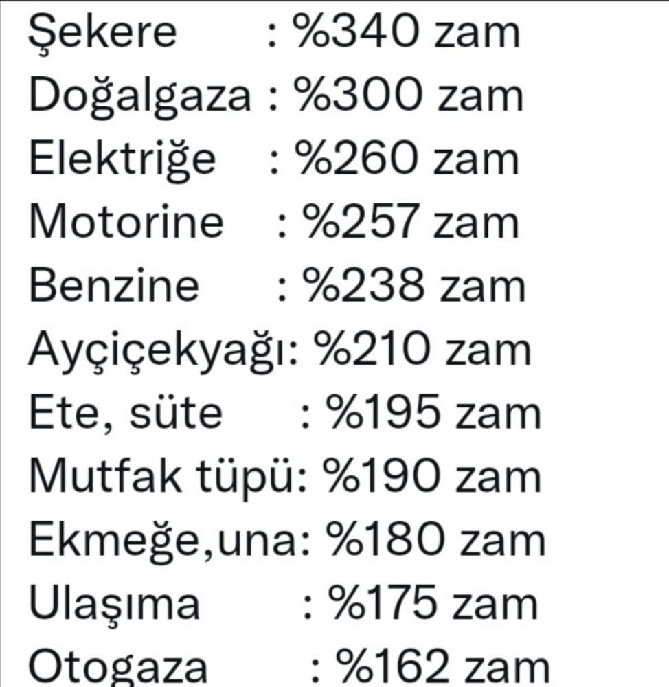SaHaDernegi's tweet photo. Temel gıda, Temel ihtiyaç⏫
Matket, Çarşı pazar⏫
Benzin, mazot ⏫
Elektrik faturası⏫
Doğalgaz faturası ⏫
Memurun alacağı enflasyon farkı ⏬⏬⏬
@tuikbilgi
#TüikMemuruYedi https://t.co/C2FTDnfC43