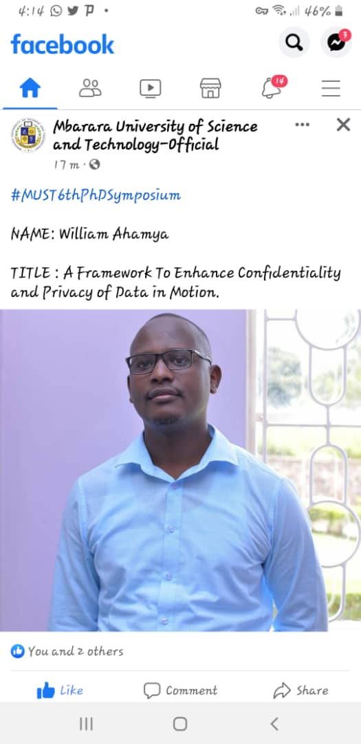 ahamyaw's tweet photo. Thanks @MbararaUST for today's Symposium it was a success due to the mentoring from @dpmirembe  @judlub, Dr. Evarist and others https://t.co/3zkfJkmvcP