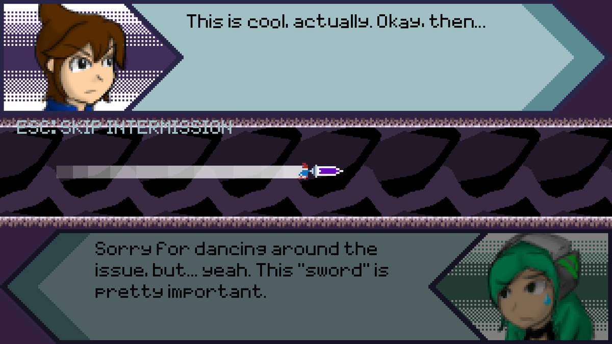 hit2key's tweet photo. The world is on the edge of collapse, a giant sword is strapped to your arm, and you can NEVER STOP MOVING. 

This is BOOSTER BLADE! It's a unique, fast-paced 2D action game I worked on for my group's capstone.

Play it for free right now!

https://t.co/KlW4DiX87f https://t.co/BwLjbfnDvF