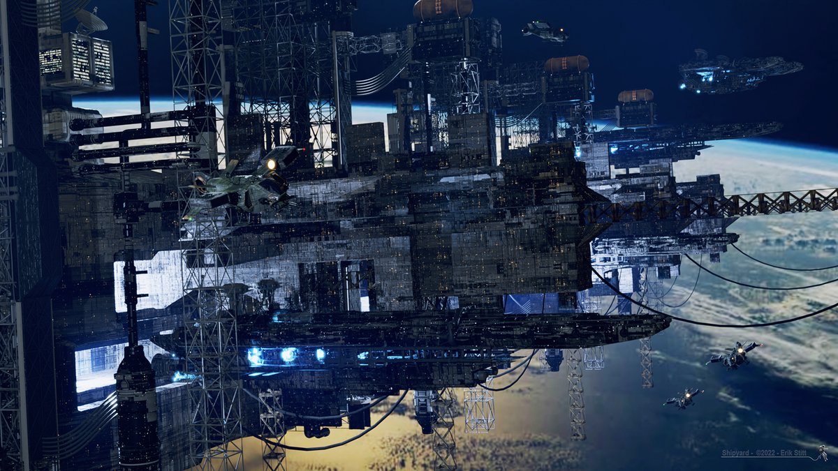 Erik_Stitt_Art's tweet photo. Shipyard
Digital 3D Art
Copyright 2022 Erik Stitt

A place in space where all the big toys are made.

PRINTS: https://t.co/qKDpH6jcFV

WALLPAPER: https://t.co/k8YuMpfsju

#erikstittart #scifiart #spaceart #spaceships #shipyard #industrialdesign #3dmodelling #3dart #b3d https://t.co/tjgsIkYwbJ