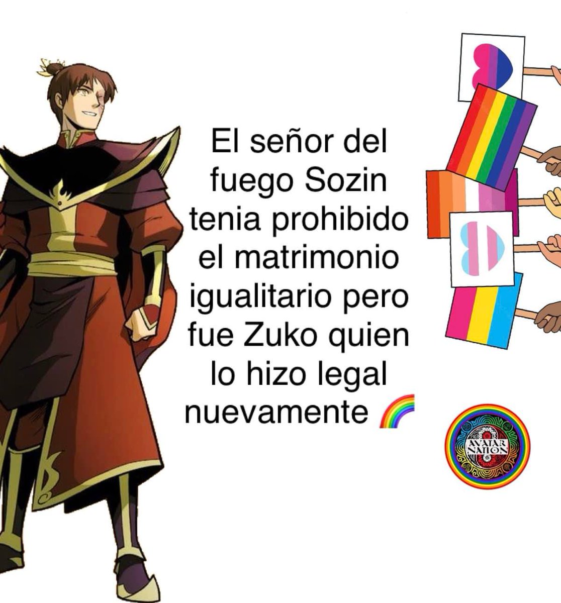 Morikkkawa's tweet photo. #avatar #AvatarTheLastAirbender #zuko #sozin #PrideMonth #HappyPrideMonth #happypridemonth2022 #Pride2022 🌈 La hermana de Sozin (Zeisan)era bisexual, Sozin al enterarse de eso prohibió el matrimonio igualitario como venganza pero Zuko llegó a reparar todo el daño hecho. ⭐ https://t.co/BPOZSQjSnb