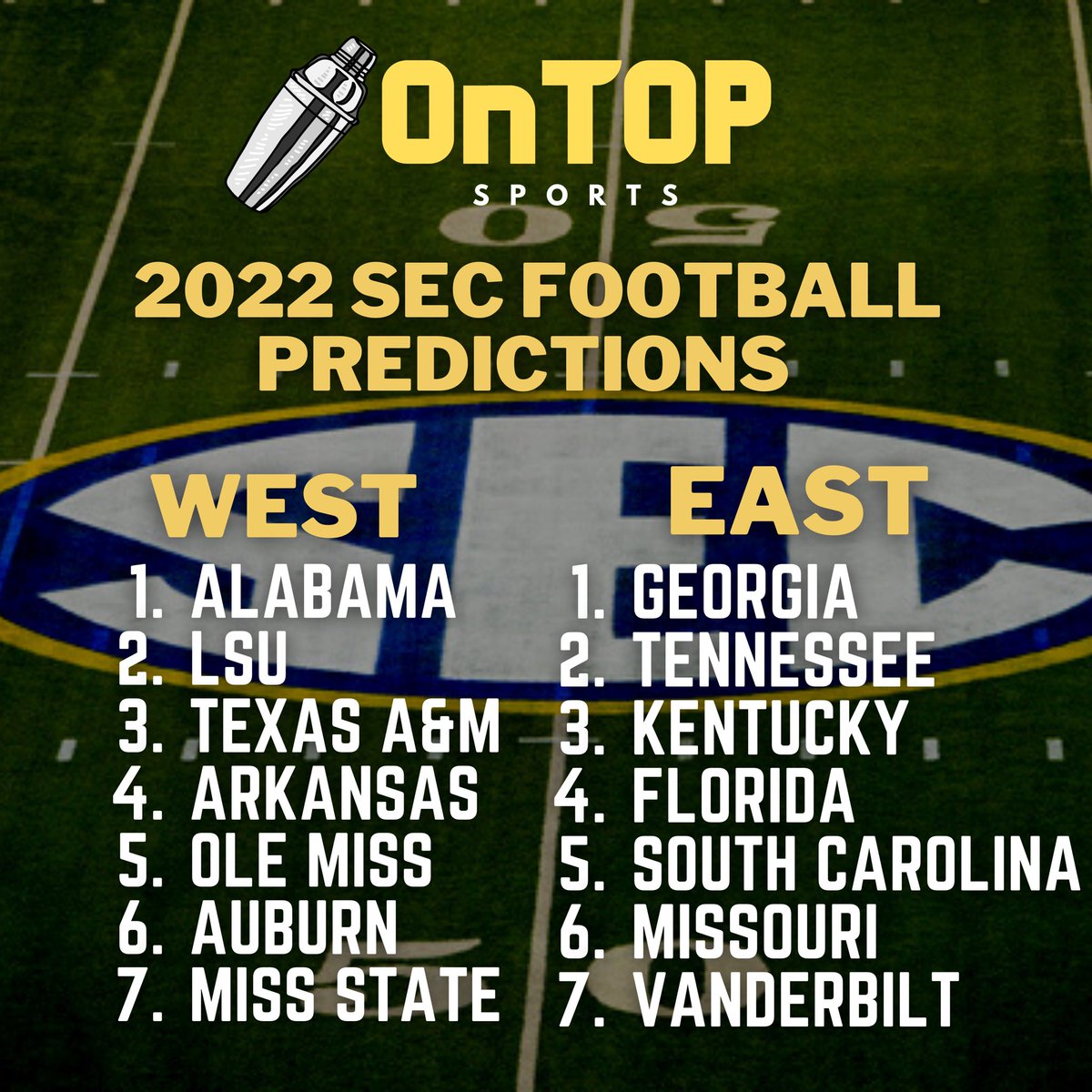 tigerstripemike's tweet image. 2022 SEC Football Predictions