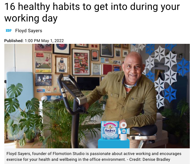 FlomotionStudio's tweet image. 16 healthy habits to get into during your working day.

@EDP24
edp24.co.uk/lifestyle/how-…

#activeworking #sitstand #posture #sitlessmovemore #ergonomics #movementforgood #exercise #stretching #breathing #wfh #energy #productivity #mindfulness #wellbeingintheworkplace #healthatwork