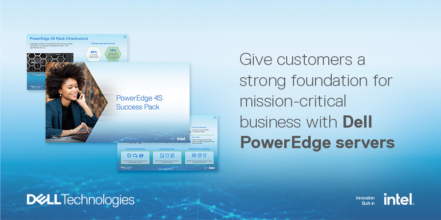 DellTechPartner's tweet photo. Optimize your customers’ demanding workloads end-to-end with the cloud-enabled virtual infrastructure foundation of @DellTech #PowerEdge 4-socket #Server, with 2nd Gen Intel® Xeon® Scalable processors. Learn how with our #SuccessPack, log in ➡️ https://t.co/OnX4w1ZLKc https://t.co/7zMpwILDp1