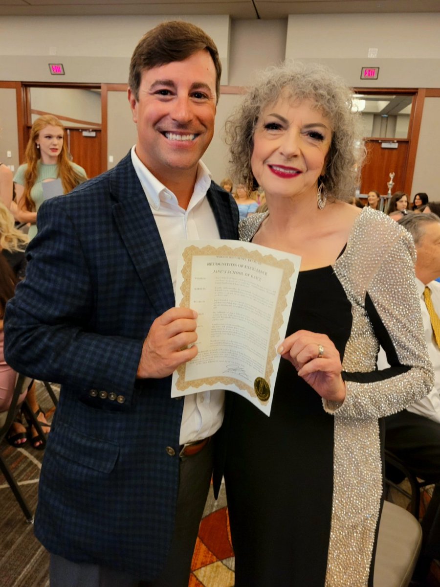 Honored to recognize 50 years of excellence at Jane's School of Dance, a proud woman-run, family-owned Woodford County small business that competes nationally as one of the premier dance studios in America. Here's Miss Jane and to many more years of success. #WofoProud