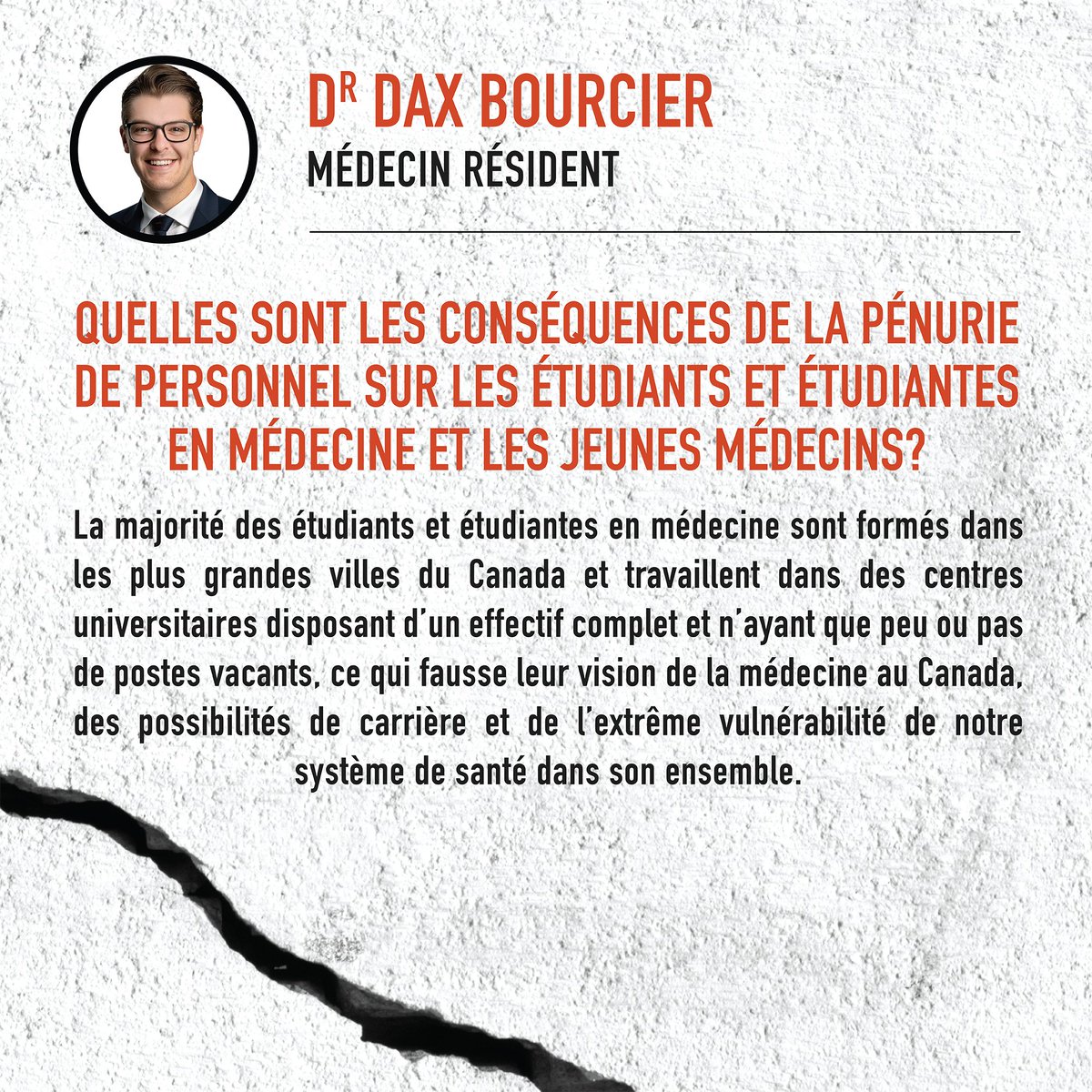 <a href="/DaxBourcier/">Dax Bourcier</a>, résident, relate son expérience étudiante et parle de l’avenir compromis des apprenants en médecine. /4