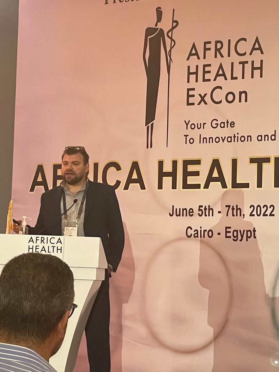 Honoured to have been invited to speak by @SGHCairo at the inaugural African Health ExCon giving an NHS Trust view of virtual care and remote monitoring through the pandemic #AfricaHealthExCon2022