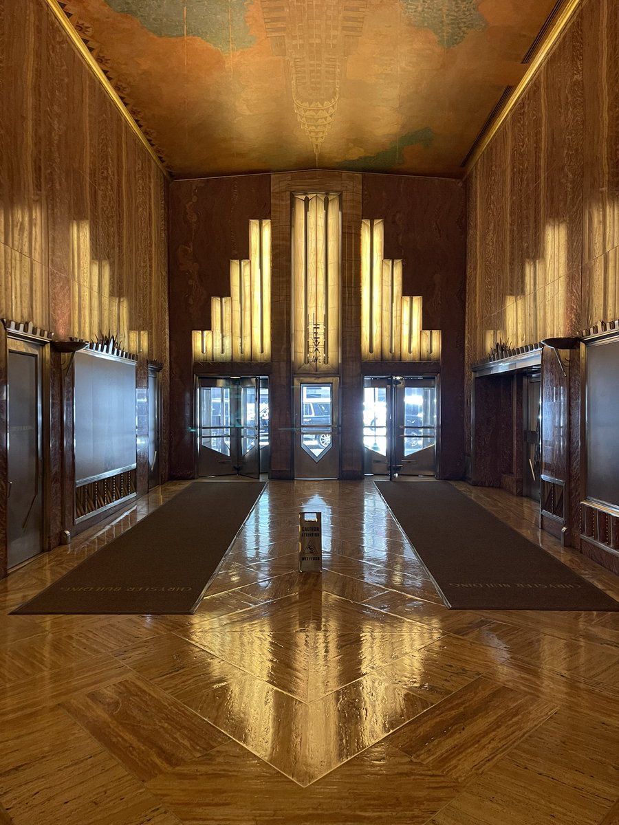 Shooting today at #thechryslerbuilding