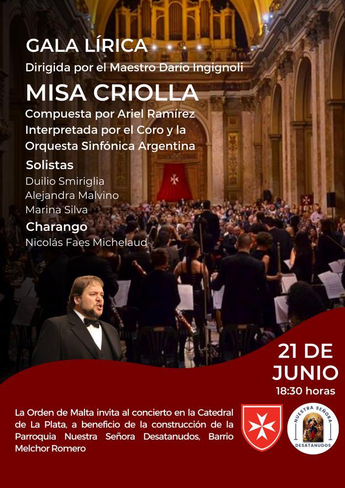 coroFmedUBA's tweet photo. Los invitamos a la Gala Lírica donde cantaremos el martes 21 de junio a las 18:30h en la Catedral de La Plata. 🎶 Un hermoso evento a beneficio organizado por la Orden de Malta.

Los bono contribución podrán ser adquiridos en la entrada de la Catedral.
Consultar por accesos VIP https://t.co/PDllXfblMq
