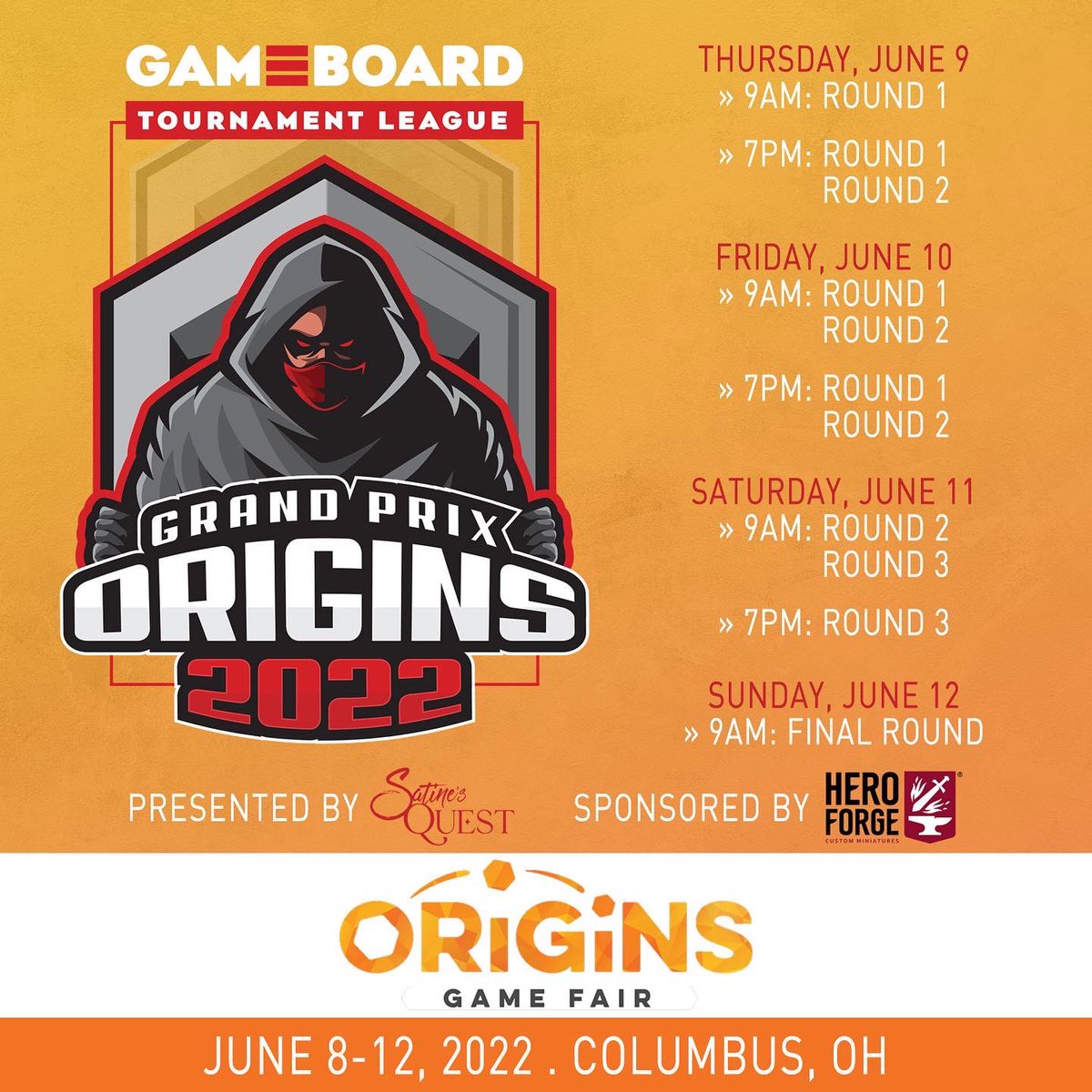 Last Gameboard (@lastgameboard) on Twitter photo Origins starts this week!
Get signed up for the launch of our first team vs team battle royale tournament using 5th Edition rules at this year's Origins Game Fair convention in Columbus, Ohio.
<a href="/originsgames/">Origins Game Fair</a> <a href="/HeroForgeMinis/">Hero Forge</a> <a href="/satinephoenix/">Satine Phoenix</a> Origins starts this week!
Get signed up for the launch of our first team vs team battle royale tournament using 5th Edition rules at this year's Origins Game Fair convention in Columbus, Ohio.
<a href="/originsgames/">Origins Game Fair</a> <a href="/HeroForgeMinis/">Hero Forge</a> <a href="/satinephoenix/">Satine Phoenix</a>