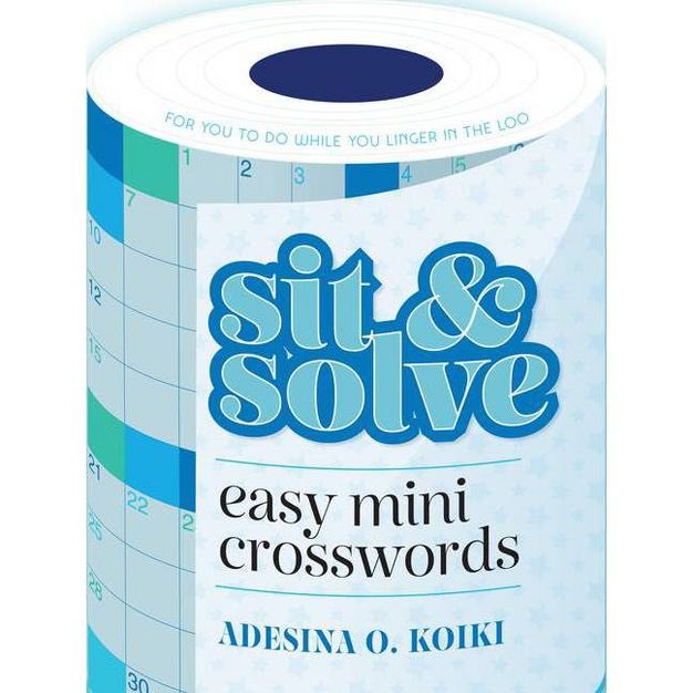 SO I’M OFFICIALLY AN AUTHOR! (Trust me, I didn’t see it coming, either!) Out today, the Sit and Solve Easy Mini crosswords book, ready to order & solve in the room where we all do our best thinking: the bathroom! Would love to hear from you after you solve, no matter what room!