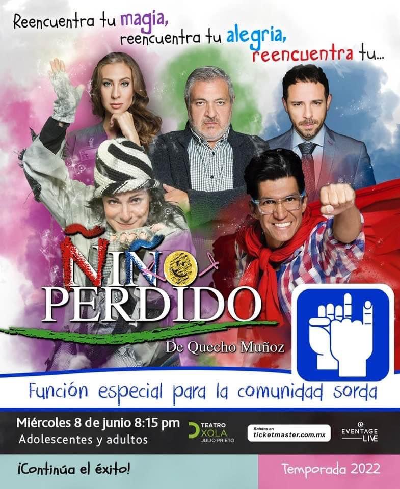Mañana tenemos esta bonita función con traducción en Lengua de Señas Mexicana…con <a href="/soylolacortes/">@soylolacortes</a> <a href="/geragonzalez08/">Gerardo González</a> <a href="/jdanfigueroa/">José Daniel Figueroa</a> <a href="/CrisantaArtista/">CRISANTA</a> <a href="/pedazodeQuecho/">Quecho Muñoz</a> <a href="/YoTambien/">Yo También</a> <a href="/kdartigues/">Katia D'Artigues</a> <a href="/FEDEDDF/">FEDDF</a> <a href="/andiscapacidad/">Agencia Nacional de Discapacidad</a> <a href="/mexicanas_/">Mexicanas ♿️ Discap</a> <a href="/Discapacidad_DF/">Discapacidad MX </a> <a href="/Plenainclusion/">🍀 Plena inclusión</a> <a href="/phinemexico/">Phine</a> <a href="/Discapnet/">Discapnet</a>