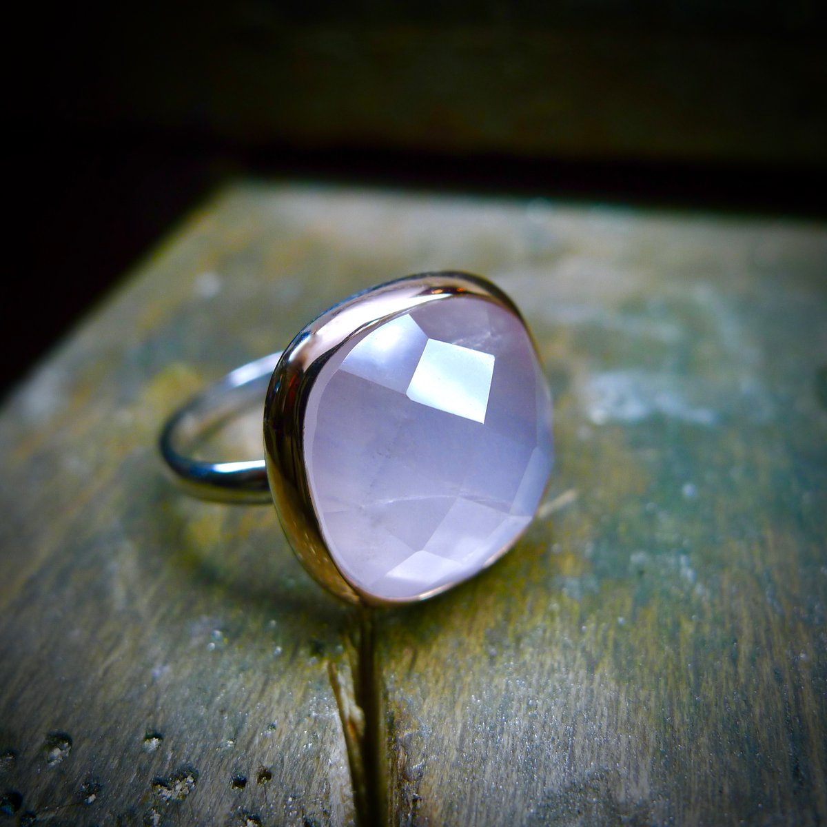 AidiMac's tweet photo. Made with silver and Irish mined rose gold. Which is nicer #rosequartz or #chalcedony ? https://t.co/lbDViX6fI3