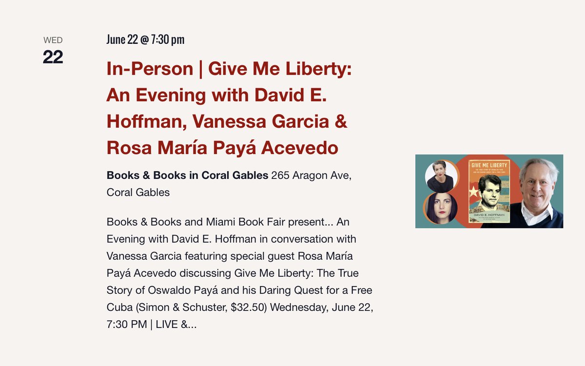 I couldn't be prouder to be publishing this stunning biography of Cuban dissident Oswaldo Payá by the amazing <a href="/DavidEHoffman/">David E. Hoffman</a>. It's a riveting true-life David vs. Goliath story about a man who dared to challenge Cuba’s repressive machine with only pen and paper. <a href="/RosaMariaPaya/">Rosa María Payá A.</a>