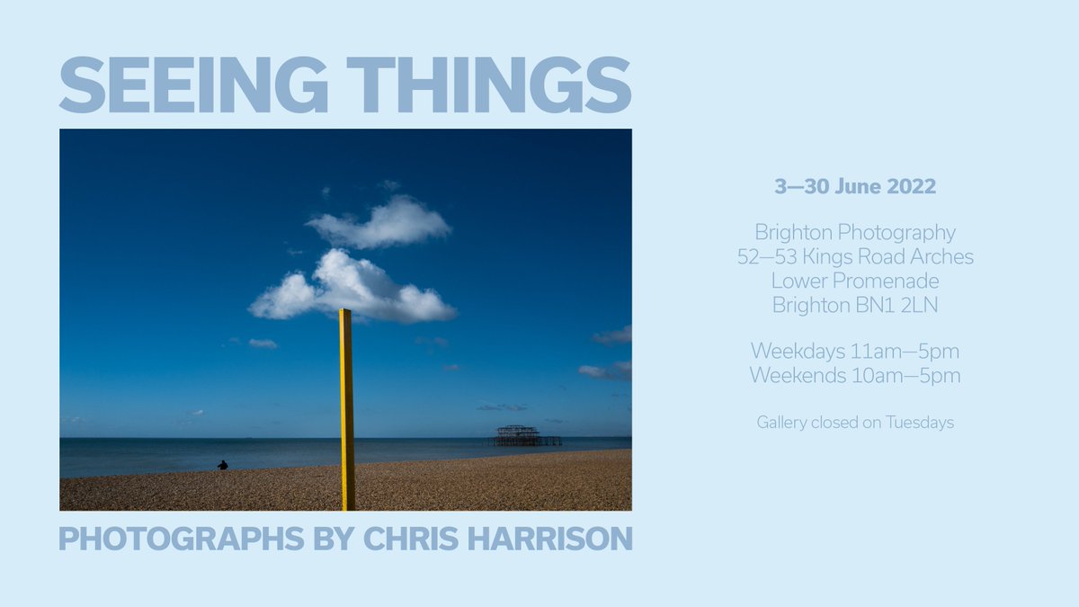 Plenty of time to see a selection of my photographs, 'Seeing Things' <a href="/PhotoBrighton/">Brighton Photography</a> Gallery throughout June. Pop down for a closer 👀 (there's a fab gelato joint right next door), what's not to love?! 😎🍦🌞
