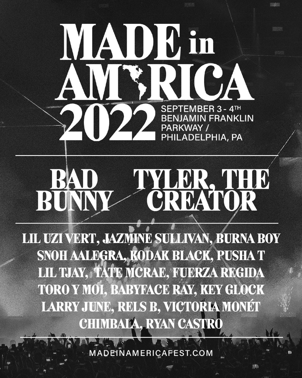 🏁 on Twitter "MADE IN AMERICA LINEUP https//t.co/H9Yuv6luYQ" / Twitter