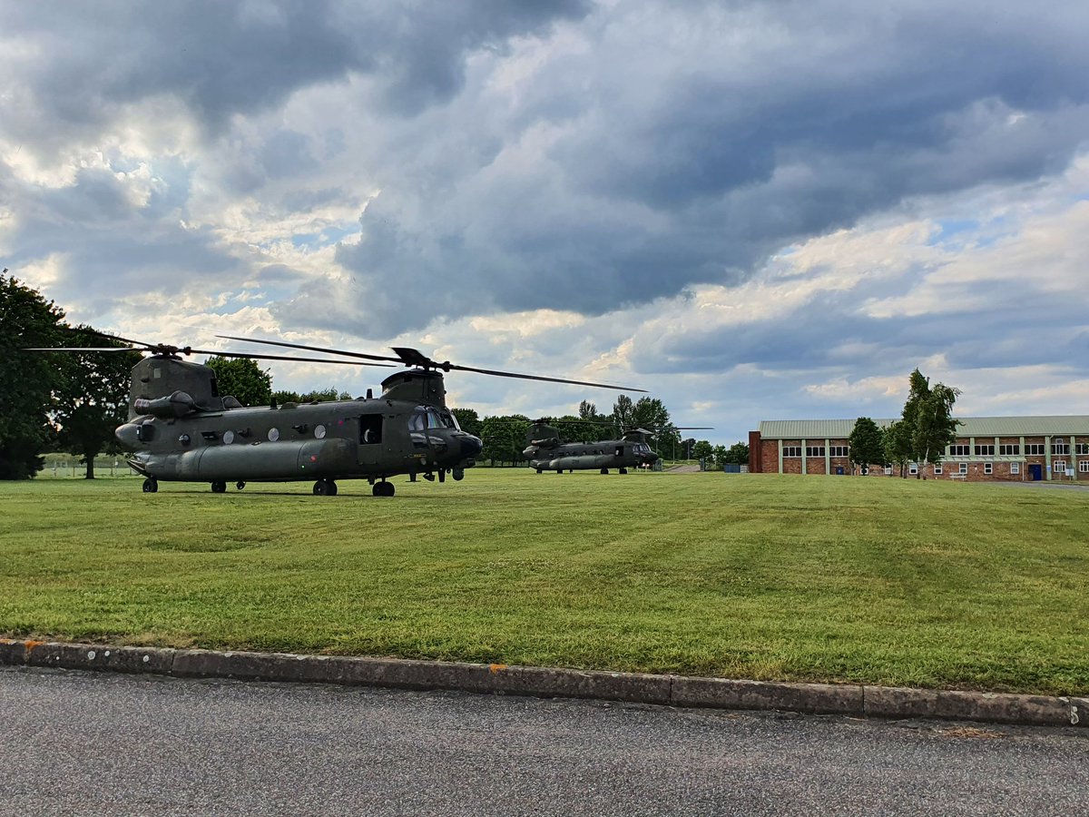 Nice visit today from a pair of Chinooks