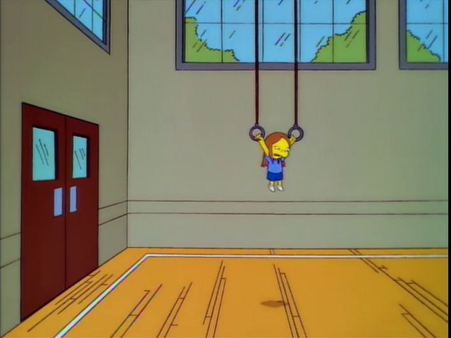 Simpsons_tweets's tweet photo. "Hello? Mrs. Pommelhorst? I’d like to get down now.” https://t.co/6uTZsrTq1d