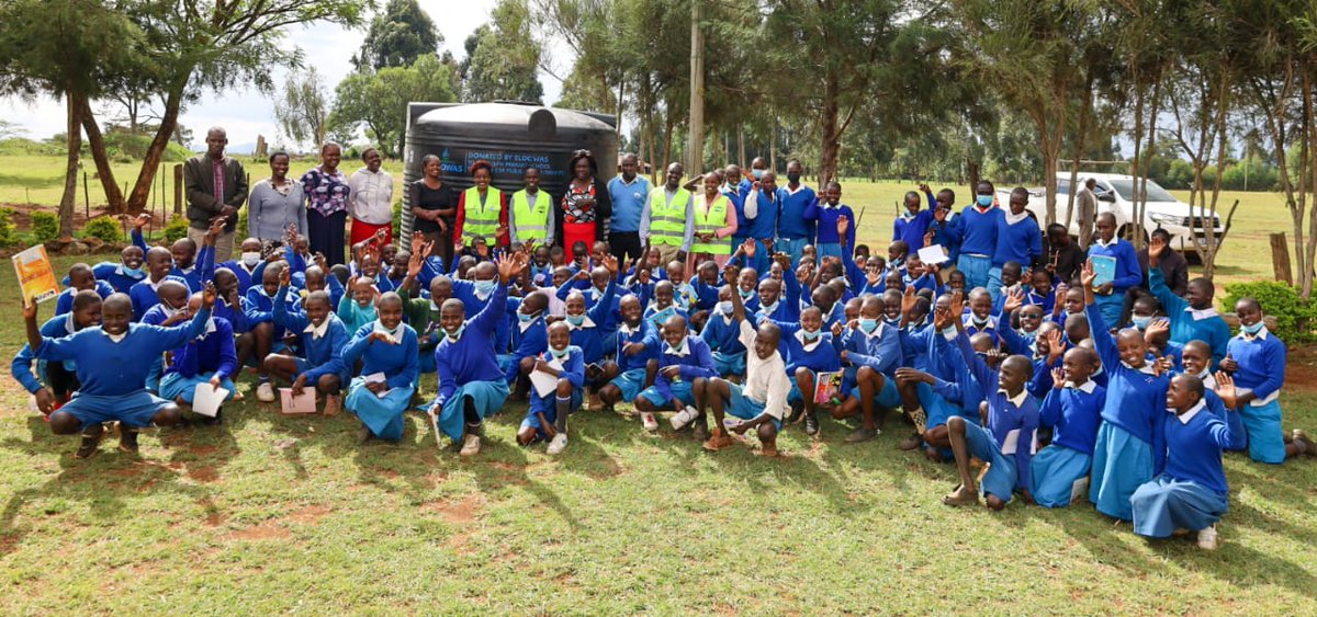 eldowasco's tweet photo. 2/2 St.Joseph Primary Kapseret towards promoting the conservation of water by harvesting rainwater and ensuring proper sanitation,To us every drop counts.
#Lindamajimtaani 
#caringforthefuture https://t.co/sKP8YFtLOn