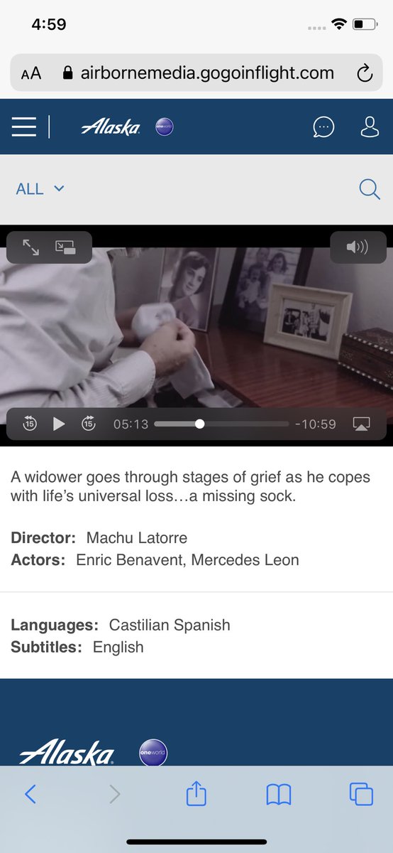 unaplusonefilms's tweet photo. The Loss | La Pérdida now available in @AlaskaAir  flight entertainment! Thank you @SonomaFilmFest and @AlaskaAir for the vote of confidence https://t.co/vZkYpsAek5