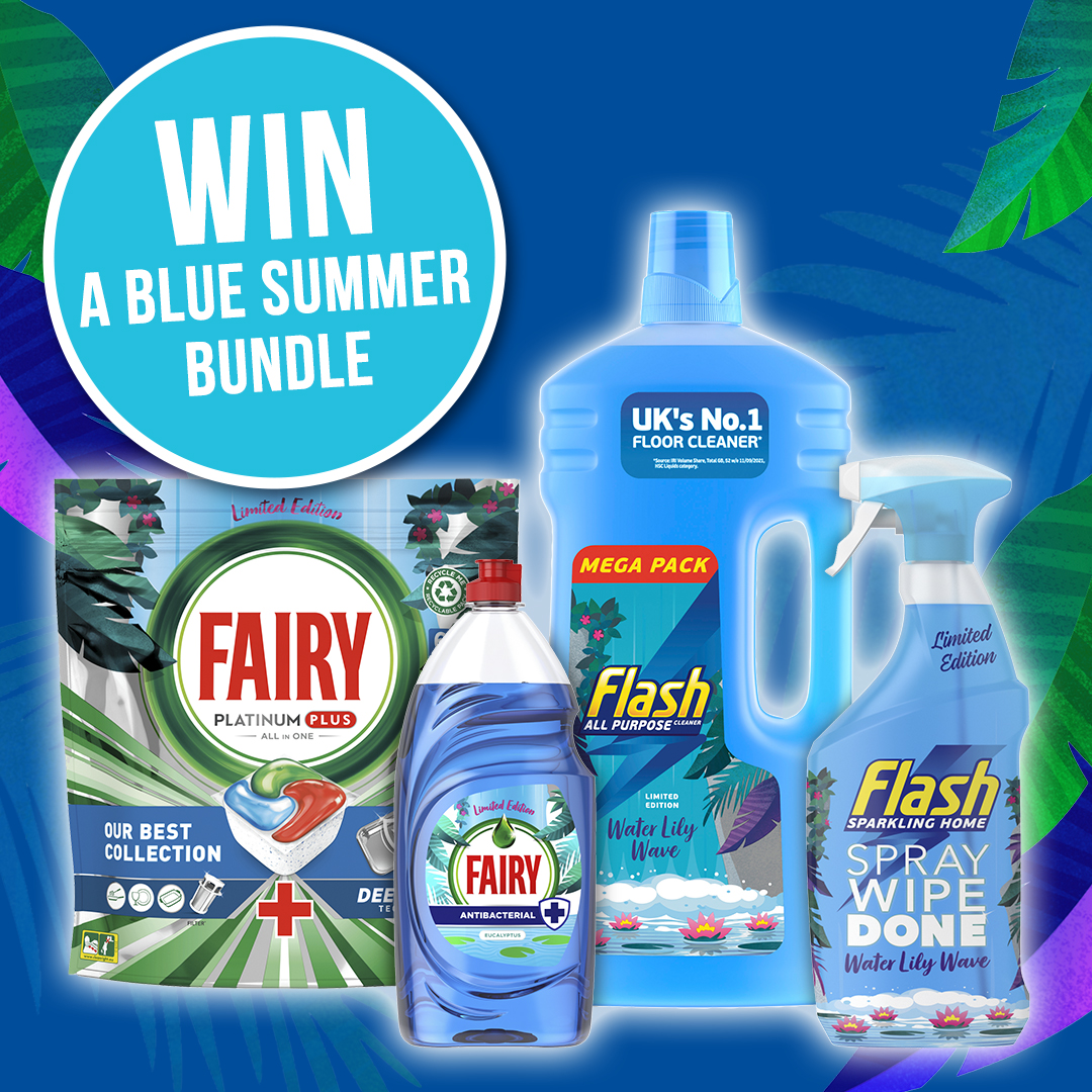 TheRangeUK's tweet image. 💙 #GIVEAWAY 💙

🌊 Enter now to WIN a bundle of the NEW Limited Edition Water Lily Wave Cleaning products!

1. Like this photo
2. Tag a friend
3. Follow us!

Good Luck!🤞 Winners chosen at random. Competition ends 14/06/2022. Competition open to UK and ROI residents. T&amp;amp;Cs apply.