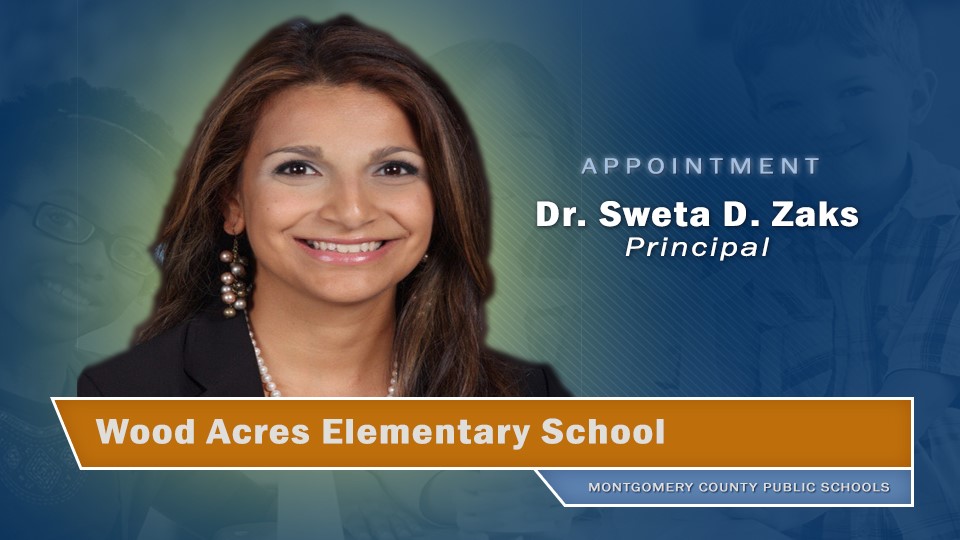 MCPS on Twitter "Congratulations to Sweta D. Zaks, who mocoboe